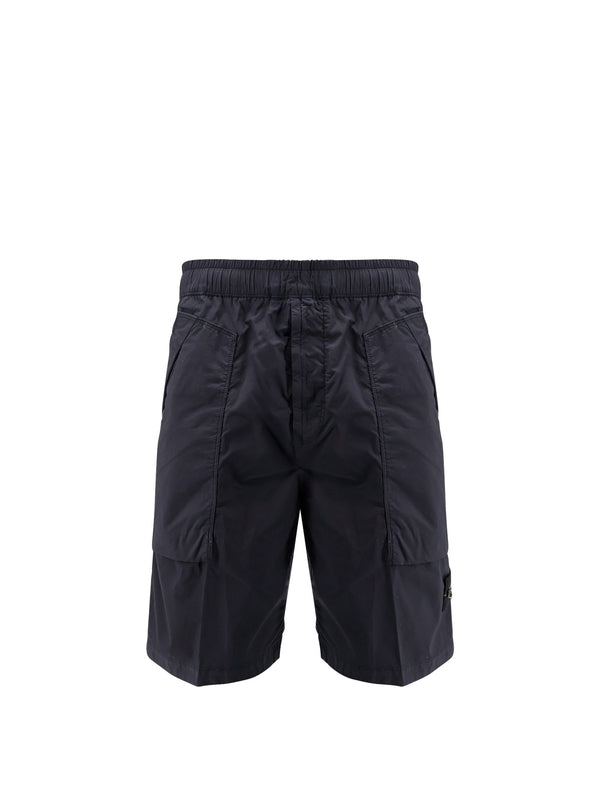 Wappen Patch Cotton Bermuda Shorts