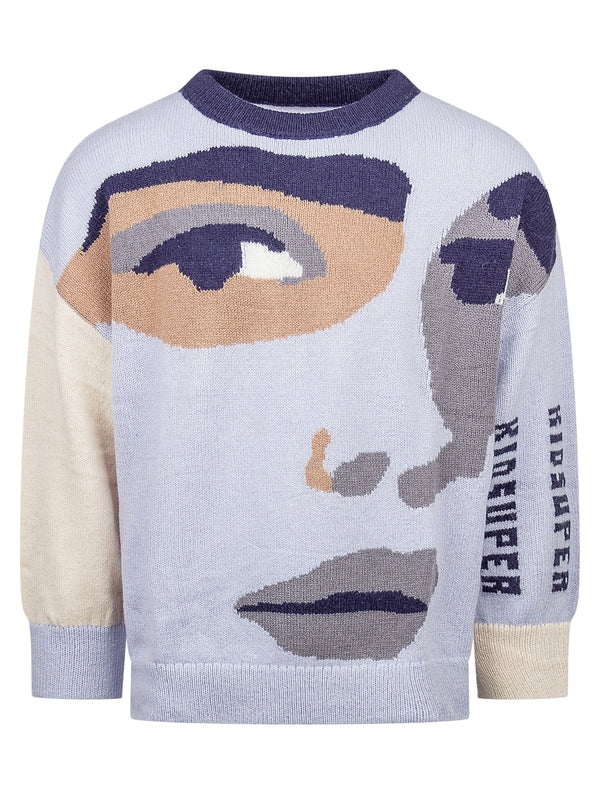 Face Jacquard Wool Knit