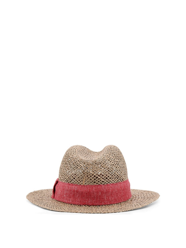 Logo Band Straw Fedora