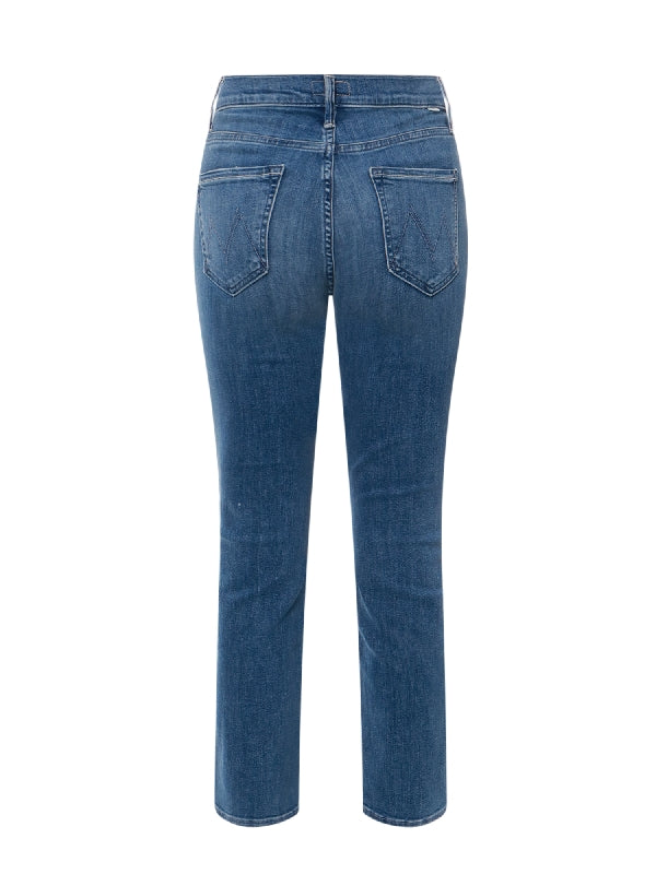 Straight Crop Denim Pants