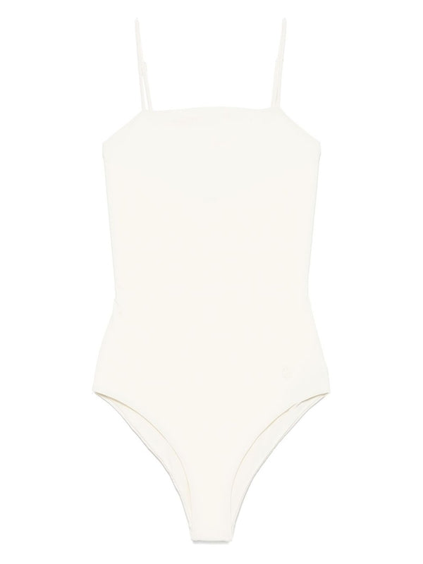 Strap Detail Nylon Blend Swimsuit