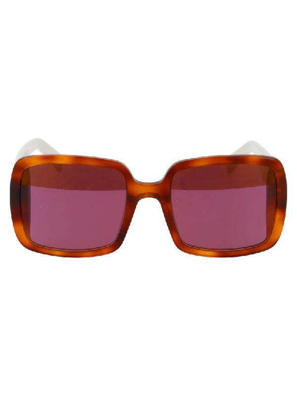 Two-tone Havana Square Sunglasses