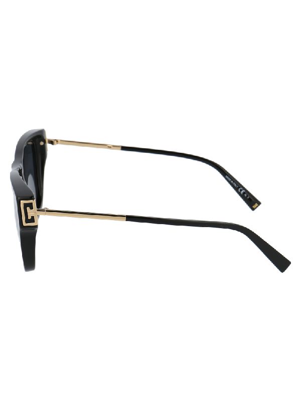 Two-tone Temple Black Sunglasses