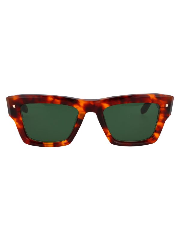 Stud Logo Havana Sunglasses