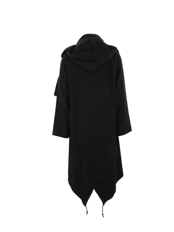 Yohji Yamamoto Coats Black Parka - jentestore_global