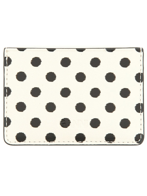 Boo Logo Dot Pattern Card Wallet