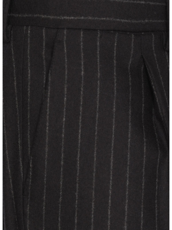 Pinstripe Wool Cashmere Set-up Suit