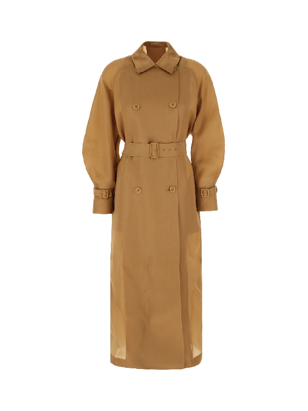 Sacco Silk Trench Coat