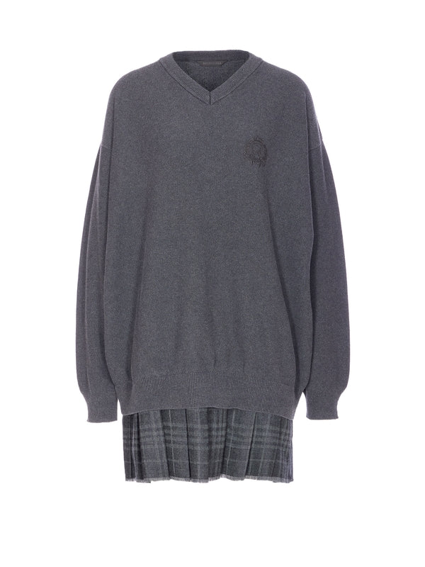 Balenciaga Gray Mini Dress