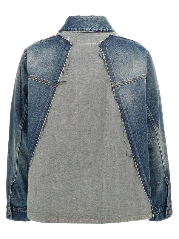 Back Cutout
  Detail Denim Jacket