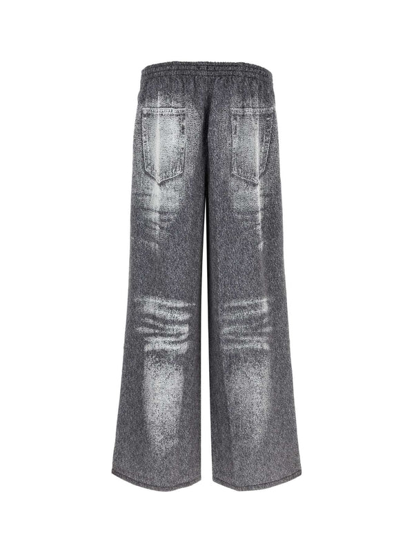 Denim Printed Pajama Pants