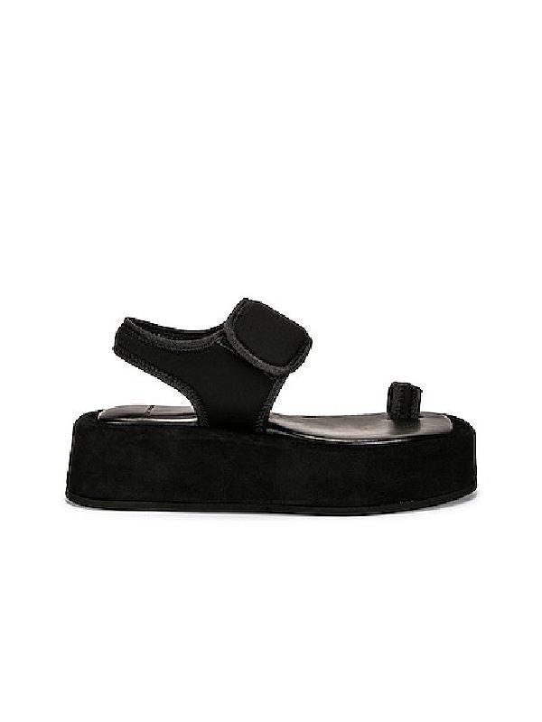 Nylon Velcro Platform Sandals