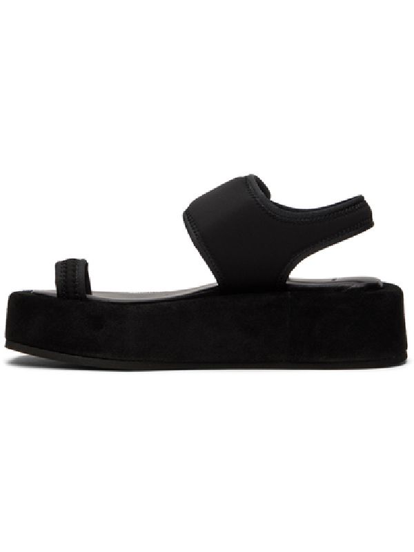 Nylon Velcro Platform Sandals