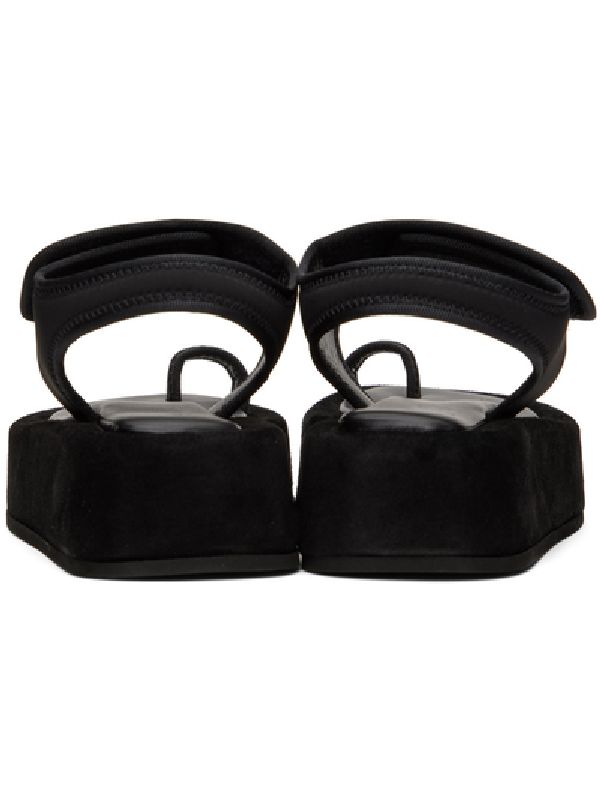 Nylon Velcro Platform Sandals