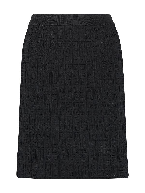 4G Jacquard Back-slit Mini
  Skirt