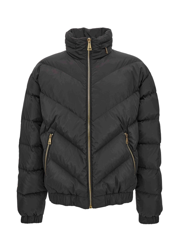 Back Logo Printing High Neck Quilted Padding