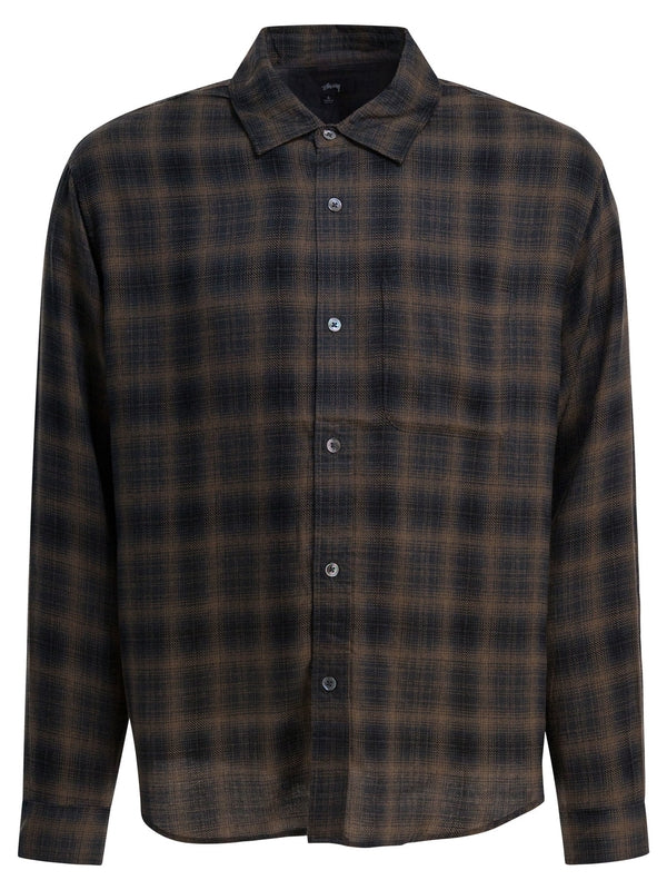 Stussy Brown Checked Shirts