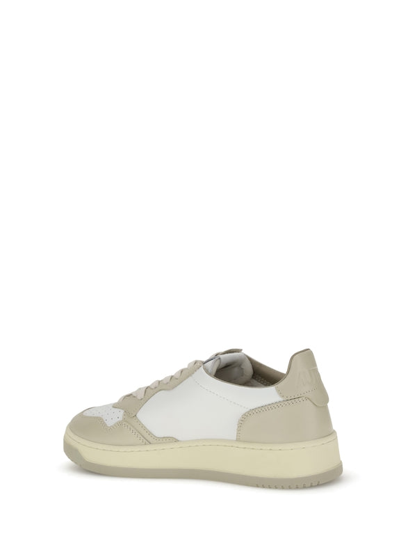 Autry Beige Low Top Sneakers