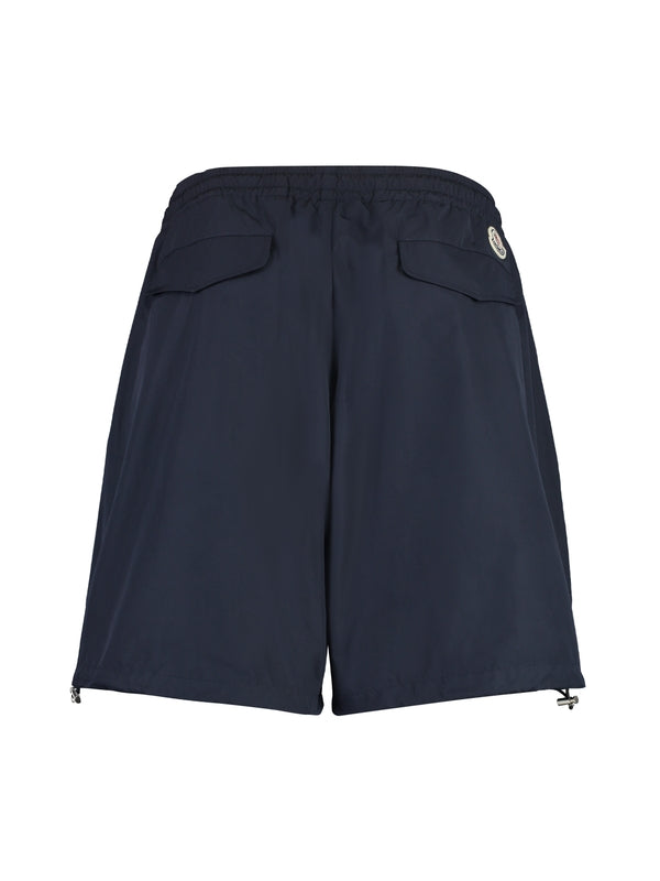 Back Logo Patch Drawstring Shorts