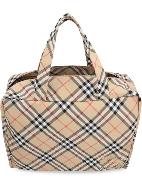 EKD Check Pattern Boston Bag