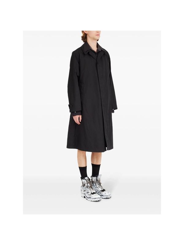 Back Stitch Layered Trench Coat