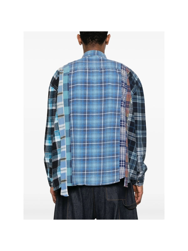 Panel Check Pattern Shirt