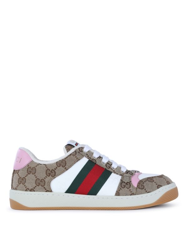 Screener GG Logo Pattern Low-Top Sneakers