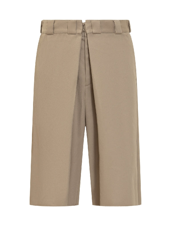 Wide Chino Bermuda Pants