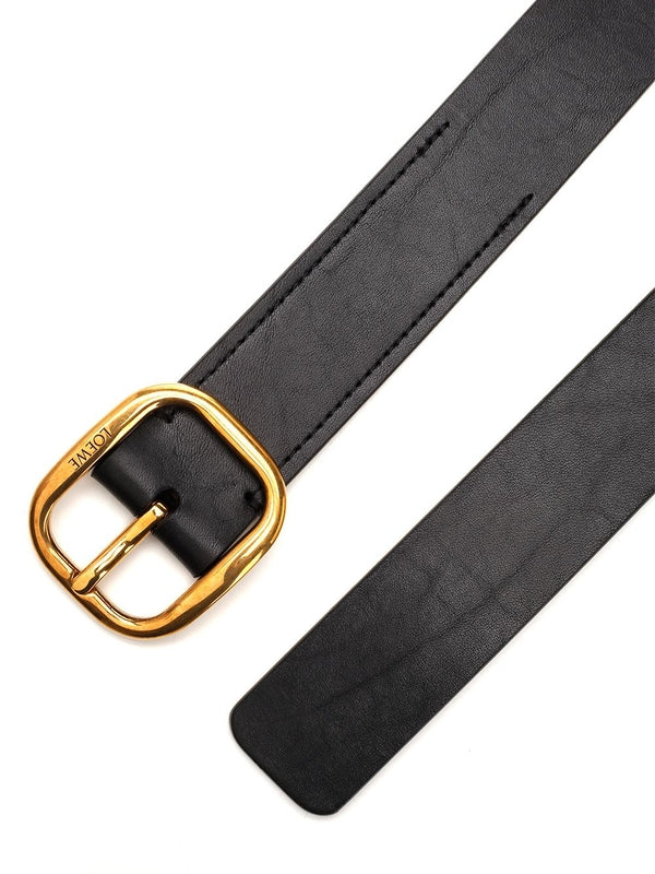 Logo Detail Leather Belt