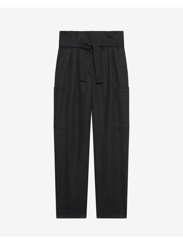 Melanie Belt Wool Pants