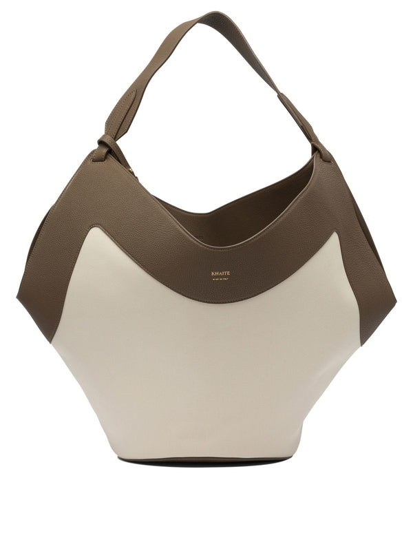 Khaite Beige Tote Bags