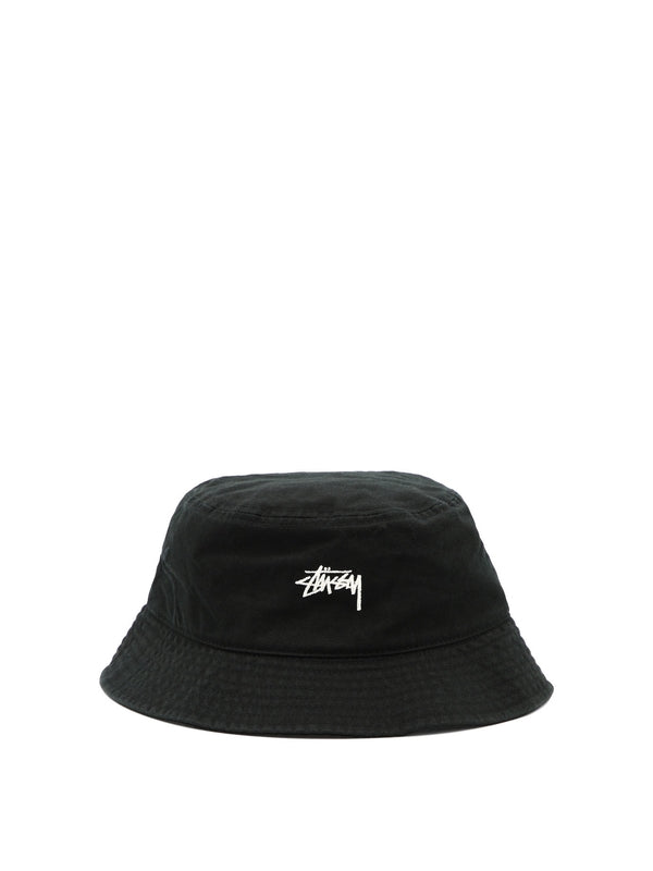 Stussy Stock Black Bucket Hats