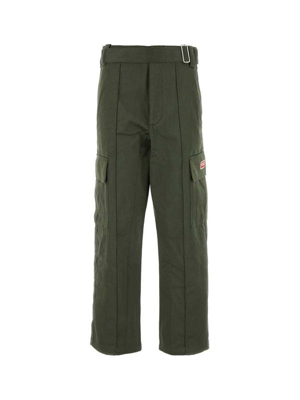 Ami Logo Cotton Cargo Pants
