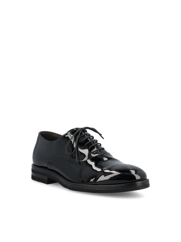 Black Calfskin Lace-up Shoes