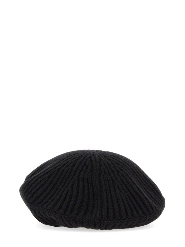 Logo Patch Wool Blend Beret