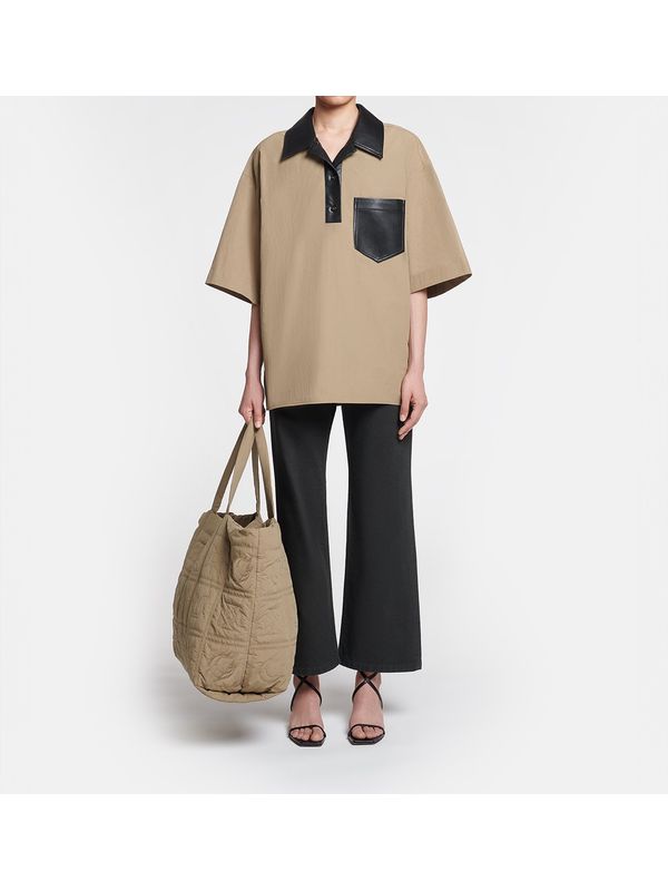 Sanvy
  Oversized Polo Shirt