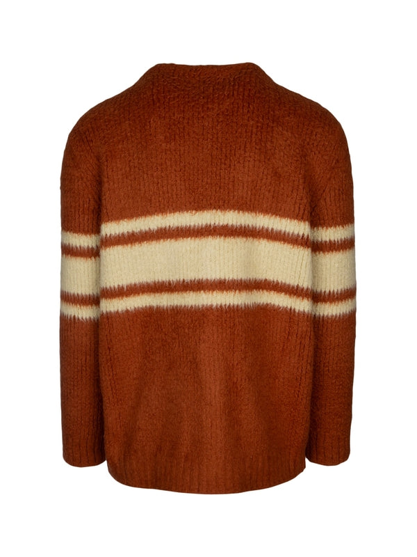 Stripe Pocket Detail Cardigan