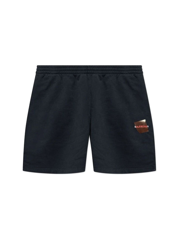 Taped Balenciaga Back Shorts
