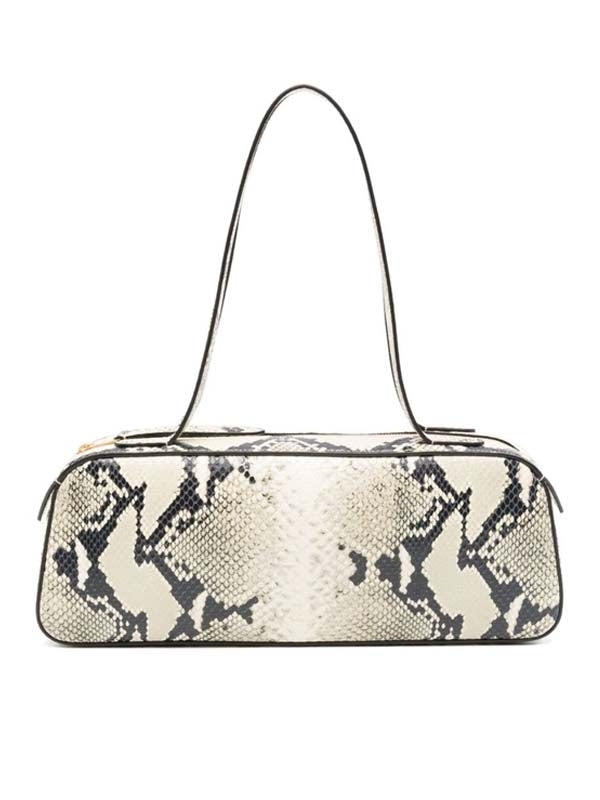 Khaite Beige Animal Pattern Tote Bags