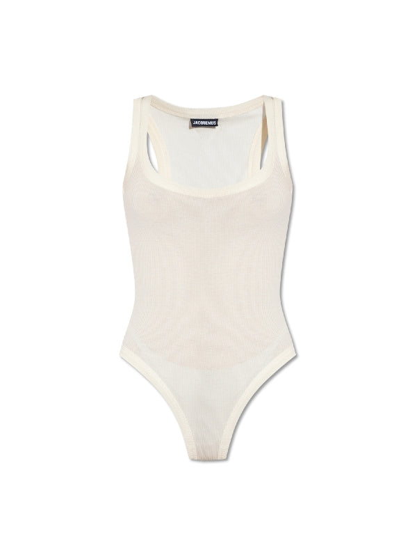 Fine Rib Cotton Bodysuit