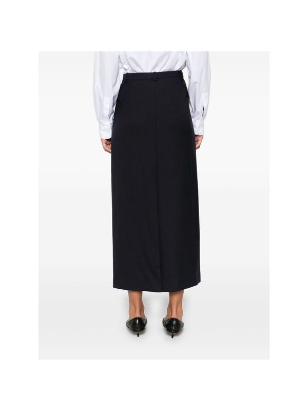 Twill Midi Skirt