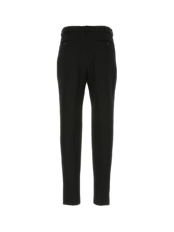 Black Virgin Wool Pants