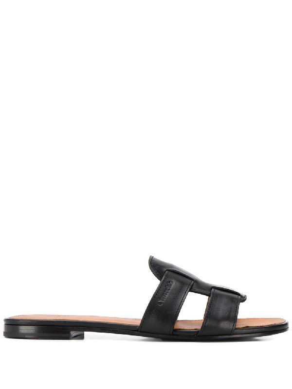 Calfskin Black Didi Flat Mules