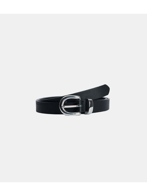 Sunflower Black Leather Belts