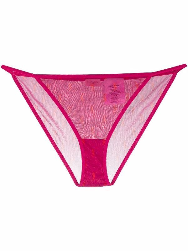 Allover Monogram Tulle Jersey Briefs