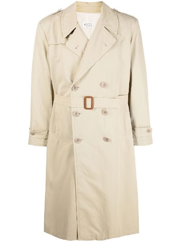 Belted Double Trench Coat