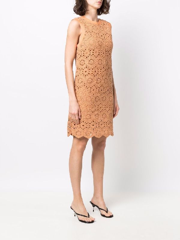 Tulip Crochet Sleeveless Dress