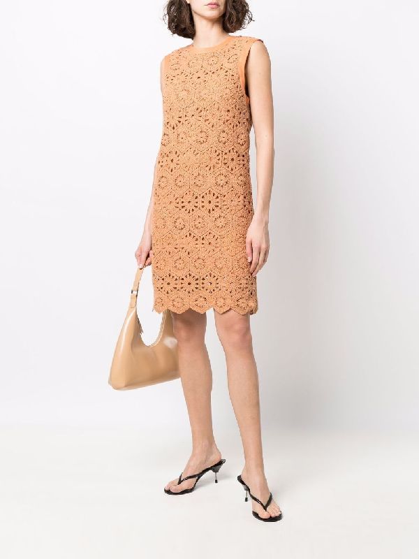 Tulip Crochet Sleeveless Dress