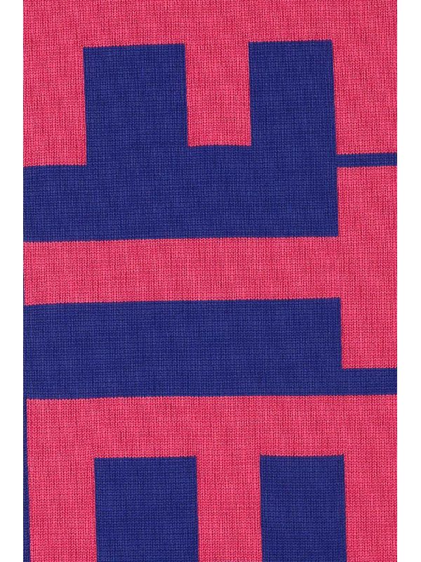 Logo Printing Fringe Wool Scarf