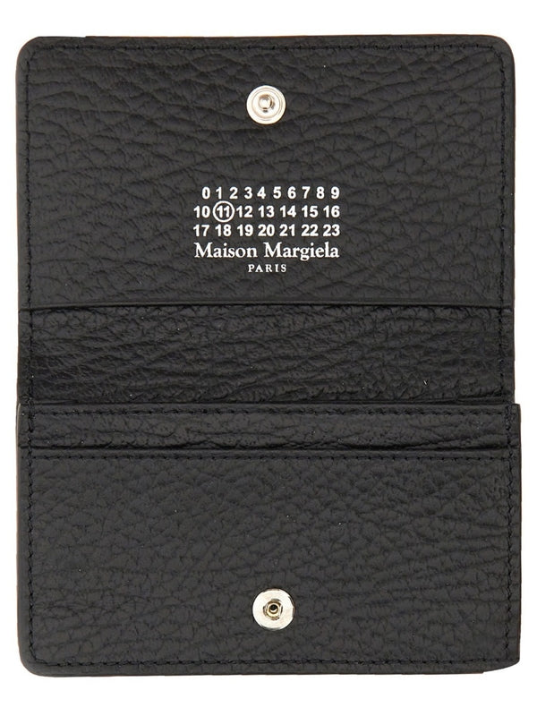 Maison Margiela - Stitch Detail Flap Card Wallet - Jente